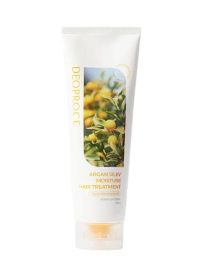 Deoproce Argan Silky Moisture Hair Treatment â€“ Korean Hair Care for Deep Hydration and Repair, 250g - Image 1
