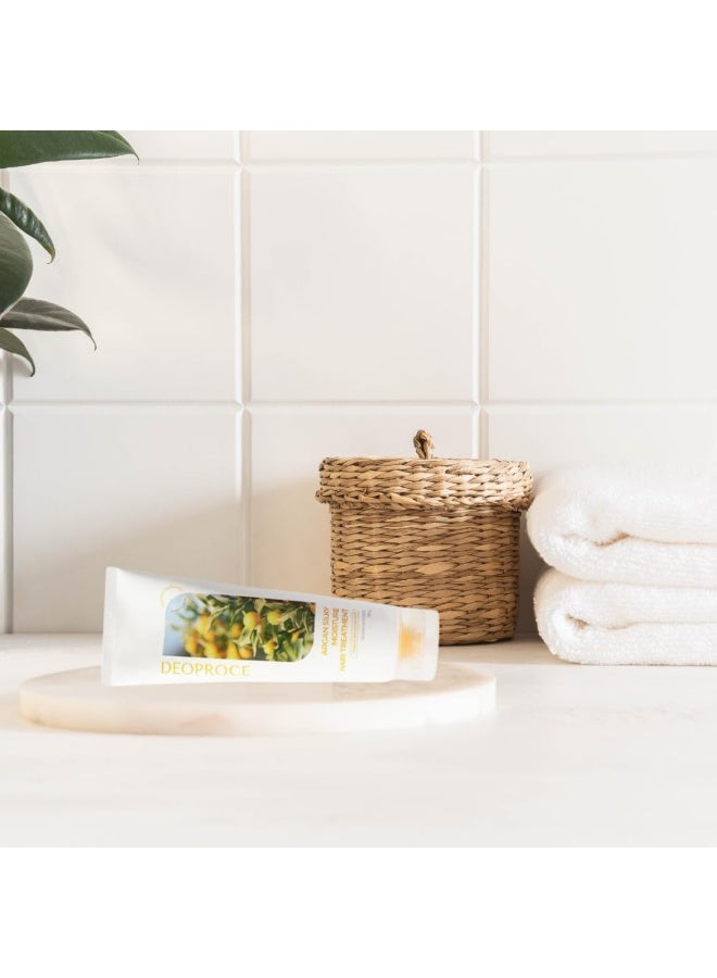 Deoproce Argan Silky Moisture Hair Treatment â€“ Korean Hair Care for Deep Hydration and Repair, 250g - Image 3