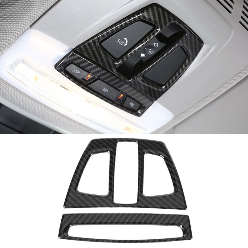 Carbon Fiber Reading Light Cover: High-Quality ABS Plastic - Scratch Resistant Interior Trim Cover for 3 Series F30 GT F34 X5 X6 X1 X2 Car Interior Upgrade - Image 5