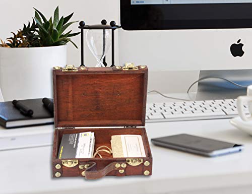 Vintiquewise(TM Antique Style Suitcase/Decorative Box, Small/Mini - Image 2