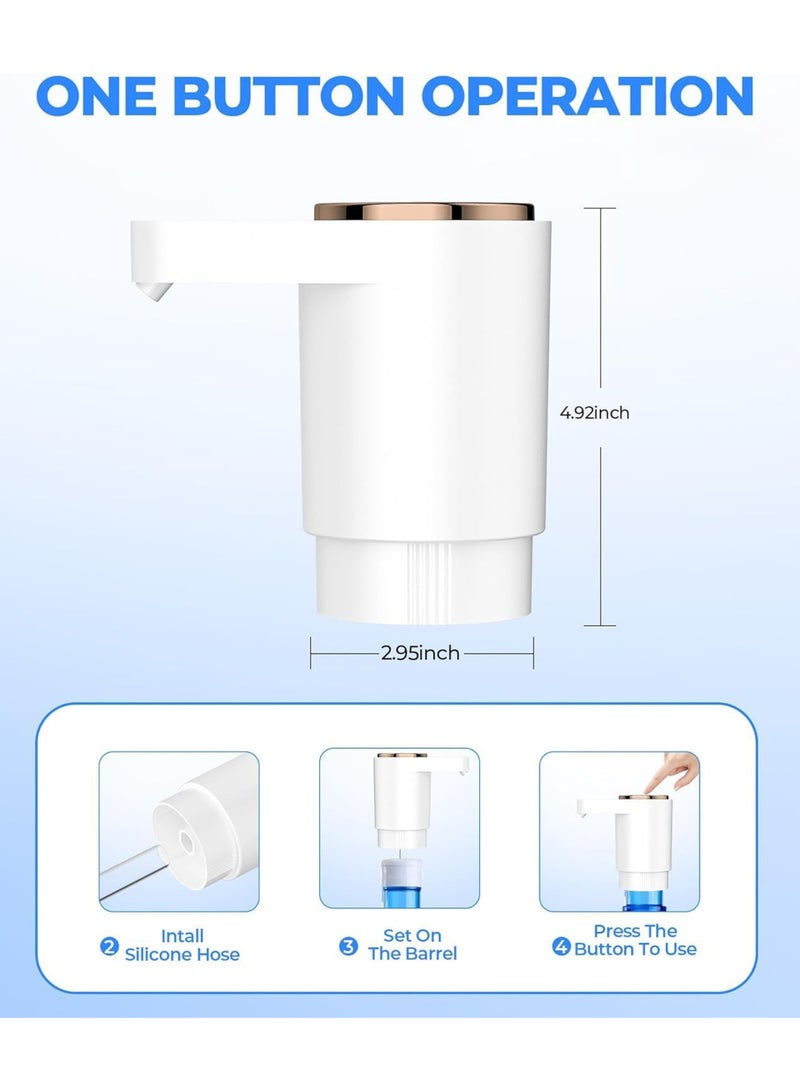روك بو مضخة موزع المياه الكهربائية,مضخات مزدوجة عالية قوة الخيل,منافذ المياه المزدوجة,نوع-ج واجهة الشحن المحمولة الكهربائية مضخة المياه,USB C الشحن,للمكتب,المنزل,المطبخ الأسود - Image 4