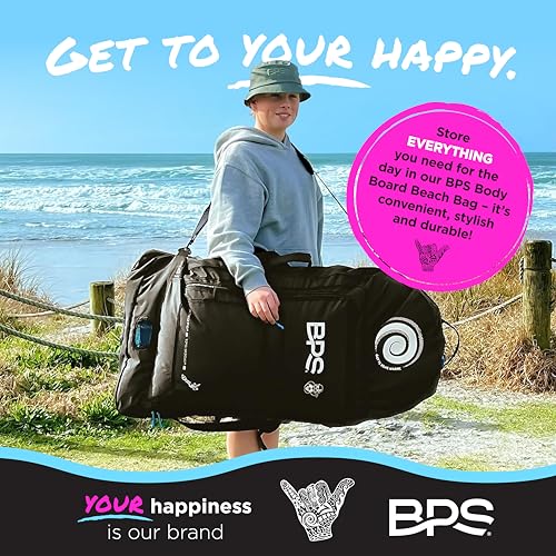 BPS New Zealand Universal Bodyboard Bag (2 to 3 Board Capacity) - Made from Recycled Plastic Bottles - Image 5