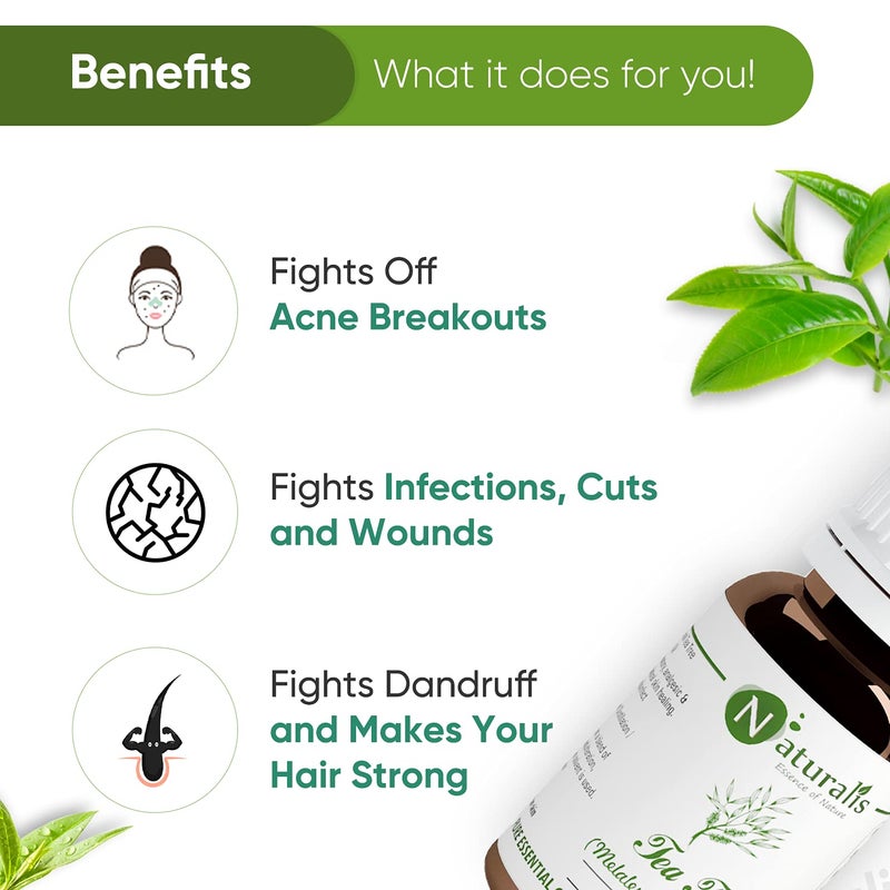 Essential Oil Gift Pack of 215ml Lemon Eucalyptus Oil Tea Tree Oil - Image 4
