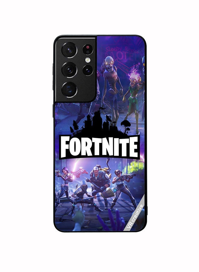 VR CREATIVE Protective Case Cover For Samsung Galaxy S21 Ultra 5G Fortnite Design Multicolour - Image 1