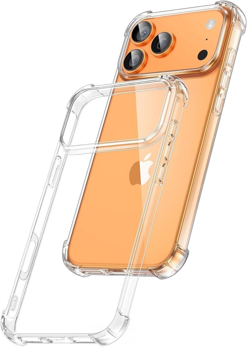 EGOTUDE for iPhone 17 Pro Max Case, Shockproof Hard Back Anti-Scratch Transparent Cover - Image 5