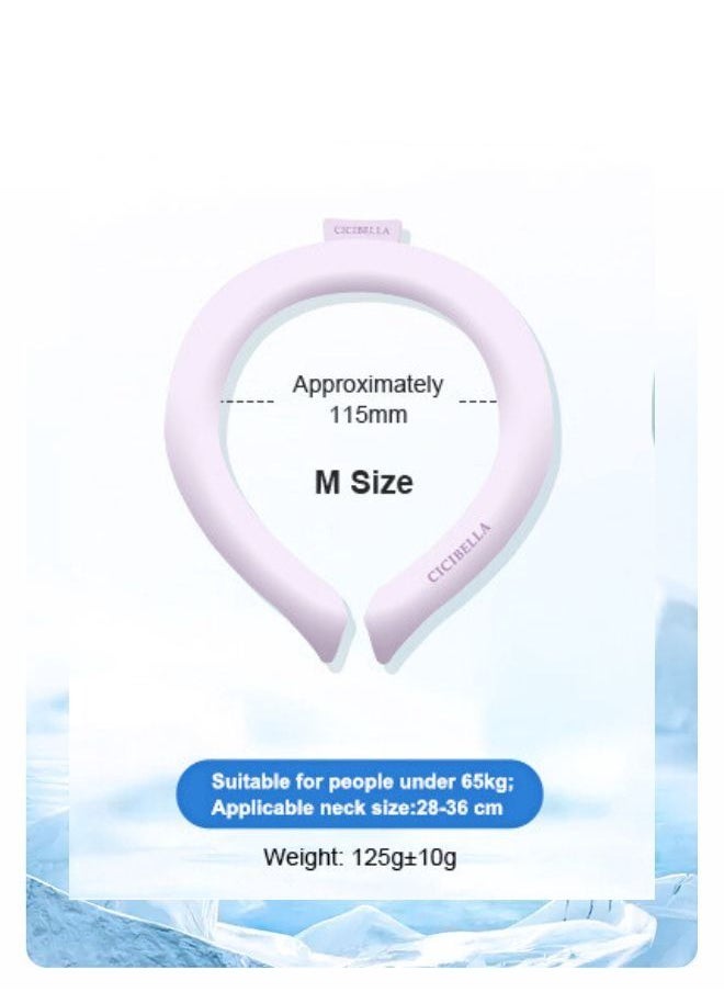 CICIBELLA Ice Neck Cooling Tube - Reusable Cooling Neck Ring for Summer Heat - Wearable and Hands-Free Sports Neck Cooler for Outdoor Indoor - Pure White  - Image 5