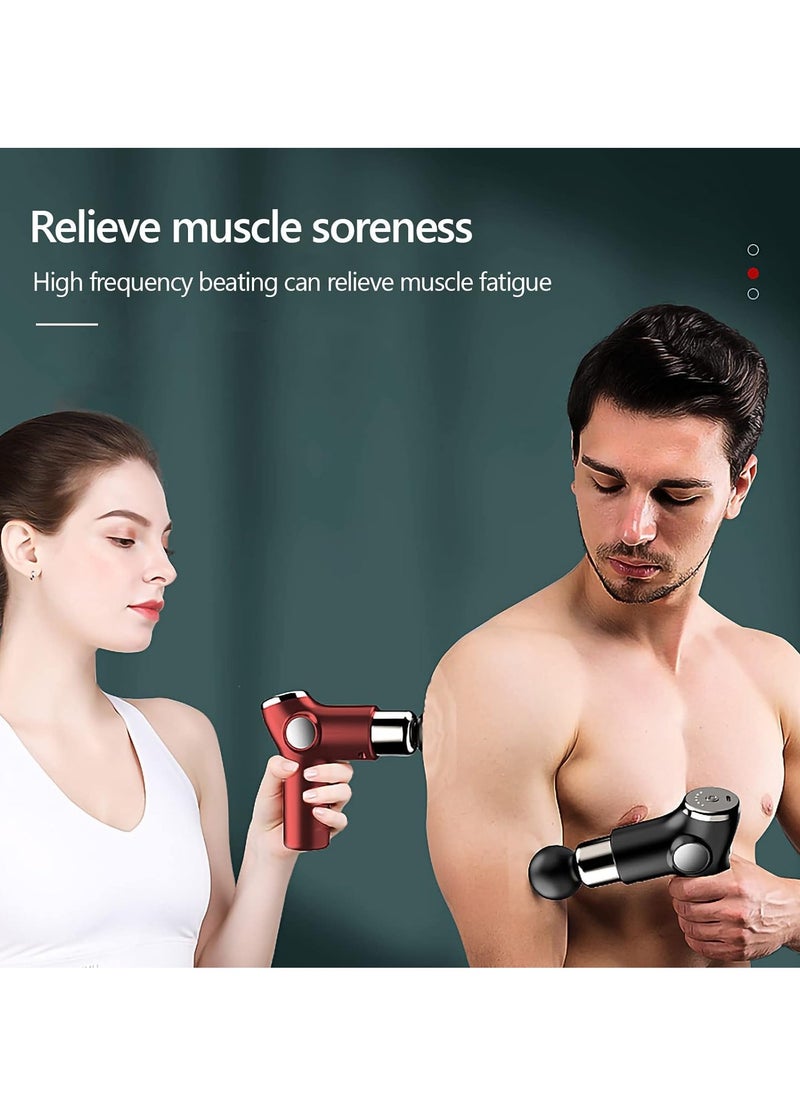 Davin Massager and Body Muscle Massage Device With 4 Massage Heads Black Color  - Image 5