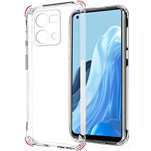 Casotec Slim Soft Silicon *Anti Dust Plug* Shockproof Transparent TPU Back Case Cover for Oppo F21 Pro 4G / Reno 7 4G - Clear - Image 1