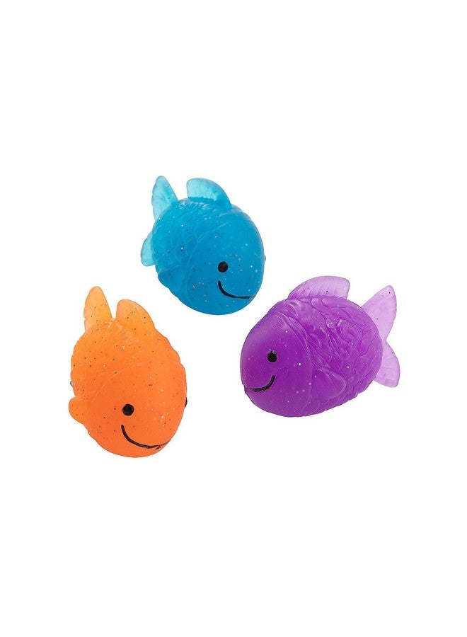 Fun Express Fish Shaped Bouncing Balls - Toys - VBS Vacation Bible School Supplies/Decor - 12 Pieces - Image 1