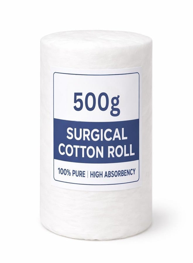 Gloway Medical Grade Surgical Cotton Roll (500 gm) - Sterilized & Soft Cotton for Baby Care, Makeup Removal, Skincare, Wound Cleaning & Medical Use - Image 1