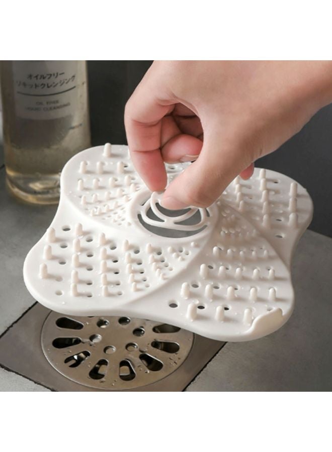 NIBEMINENT Sink Sewer Anti-Clogging Filter White 13x13cm - Image 2