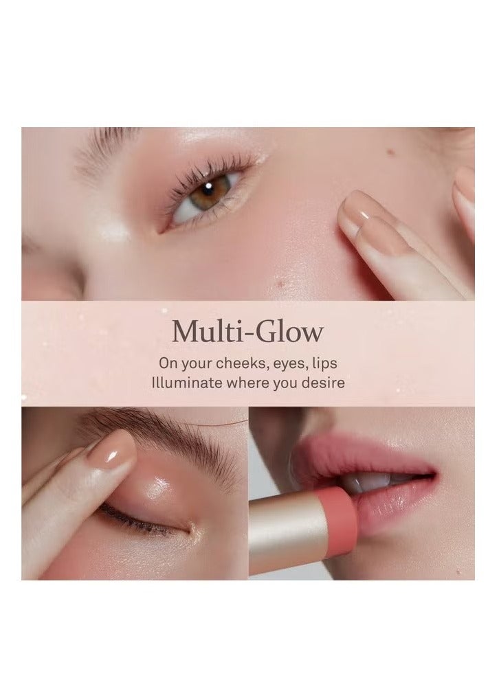 HINCE True Dimension Radiance Balm 10G Natural Shimmer Glow Face Highlighter Stick Glow Balm Korean Blush Transparent Color Skin Tone Slim Fitting Texture, Multi Makeup Stick (1, Light, Lt001) - Image 2