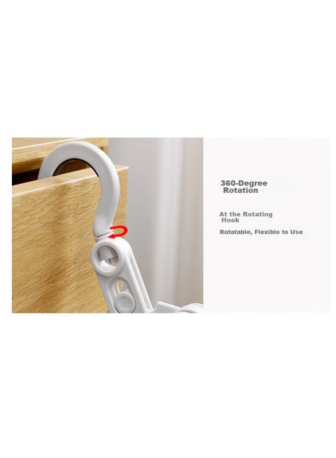 JAJALIN Jajalin Foldable Travel Hanger, Mini Wall-mounted Clothes Rack, Suitable For Window Guards, Behind Doors, And Windowsills, Random Color  - Image 5