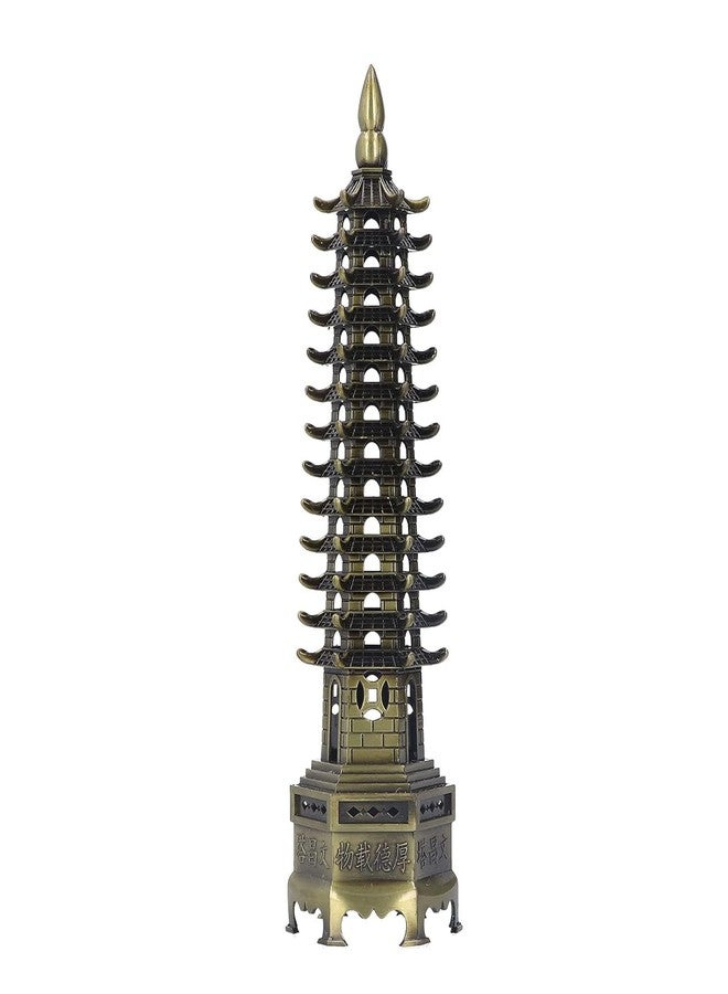 AUGEN تمثال مصغر معدني تذكاري من AUGEN برج Wenchang Tower Gold2 مقاس 13 سم (7161A) - Image 1