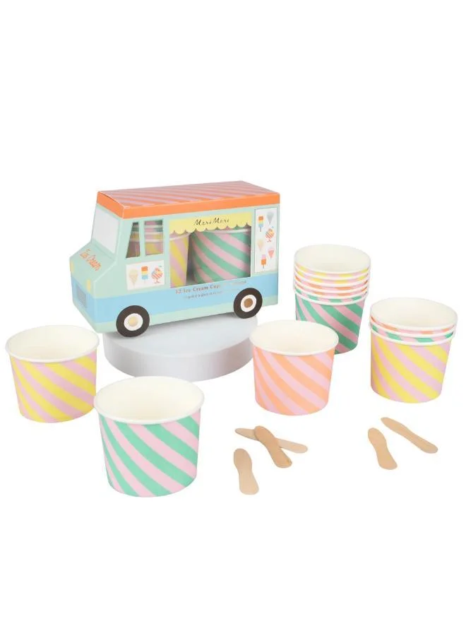 Meri Meri Ice Cream Cups & Spoons