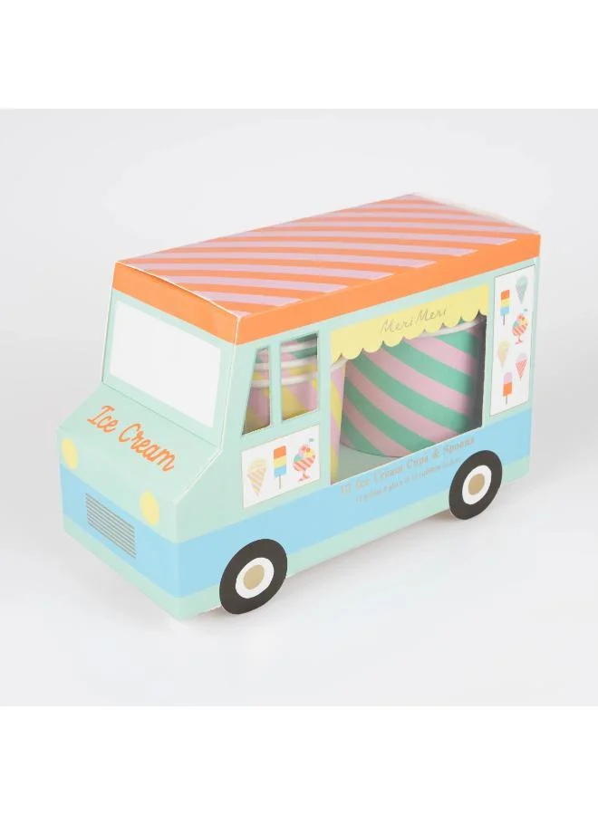 Meri Meri  Ice Cream Cups & Spoons  | Best Price UAE