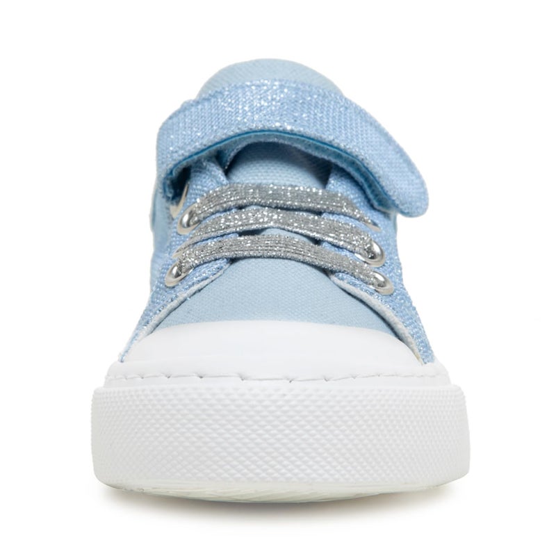 Toandon Toddler Boys Girls Kids Sneakers Walking Shoes Child Straps Buckle Hoop and Loop Low Top Non Slip Lightweight Sparkly Breathable Casual Fashion Outdoor Glitter Blue Size 10 - Image 4