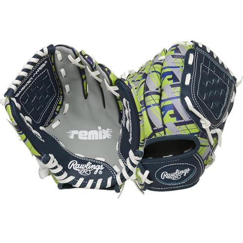 Rawlings رولينغز | قفاز البيسبول و تي بال للشباب ريمكس | رمي باليد اليمنى | 9" | أخضر - Image 1
