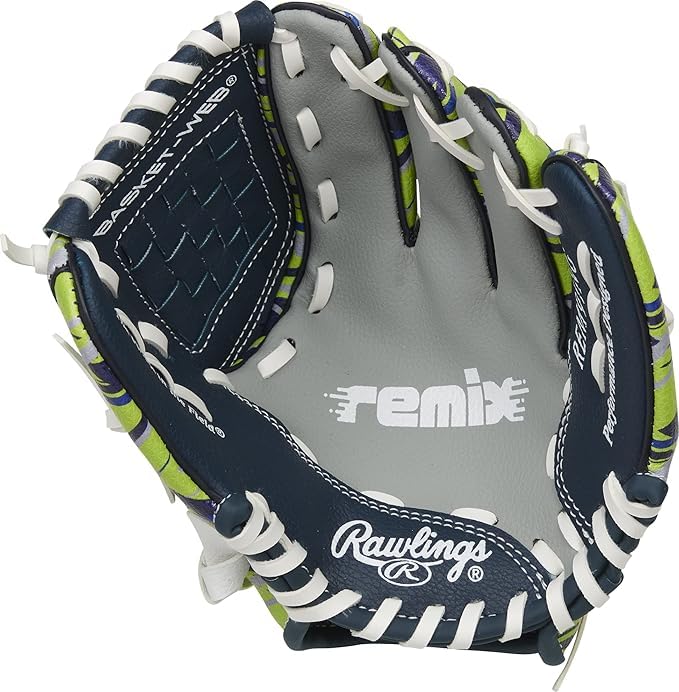 Rawlings رولينغز | قفاز البيسبول و تي بال للشباب ريمكس | رمي باليد اليمنى | 9" | أخضر - Image 3