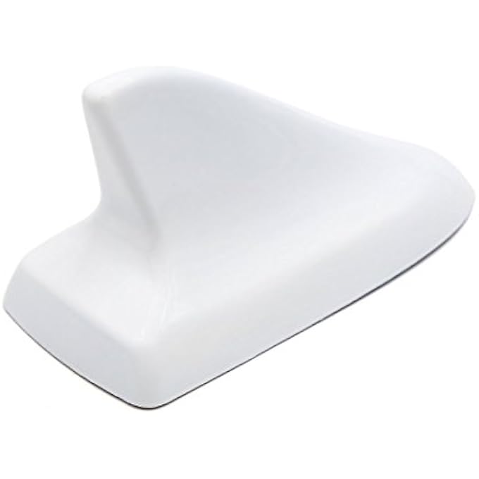 rayihni Universal Auto Car White Plastic Shark Fin Roof Decorative Antenna Aerial - Image 2
