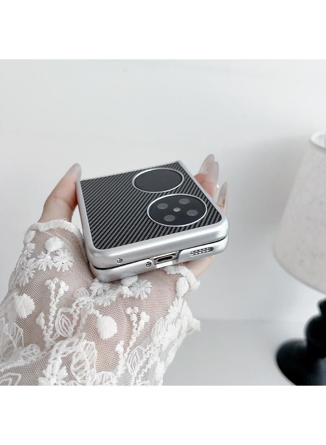 زبون جراب هاتف Huawei P50 Pocket Kevlar Carbon Fiber فائق النحافة ومقاوم للصدمات - Image 5