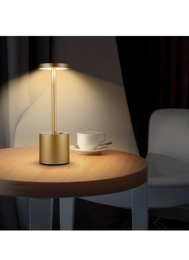TRASSLE Rechargeable Cordless Table Lamps,3600mAh Portable Battery Operated LED Desk Lamps,3-Levels Stepless Dimmable Battery Powered Table Light for Restaurant/Bedroom  - Image 2