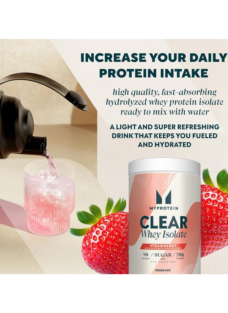Myprotein MyProtein Clear Whey Isolate Strawberry Flavor 500g -20 Servings  - Image 3