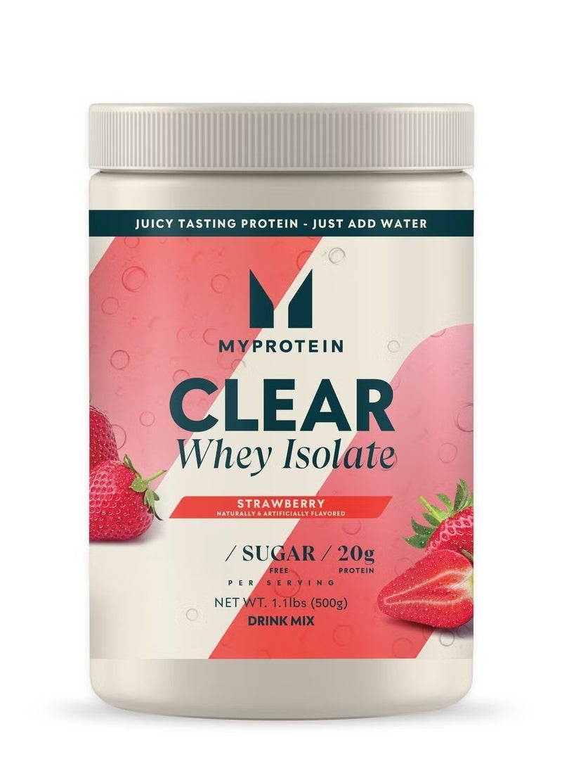 Myprotein MyProtein Clear Whey Isolate Strawberry Flavor 500g -20 Servings  - Image 1