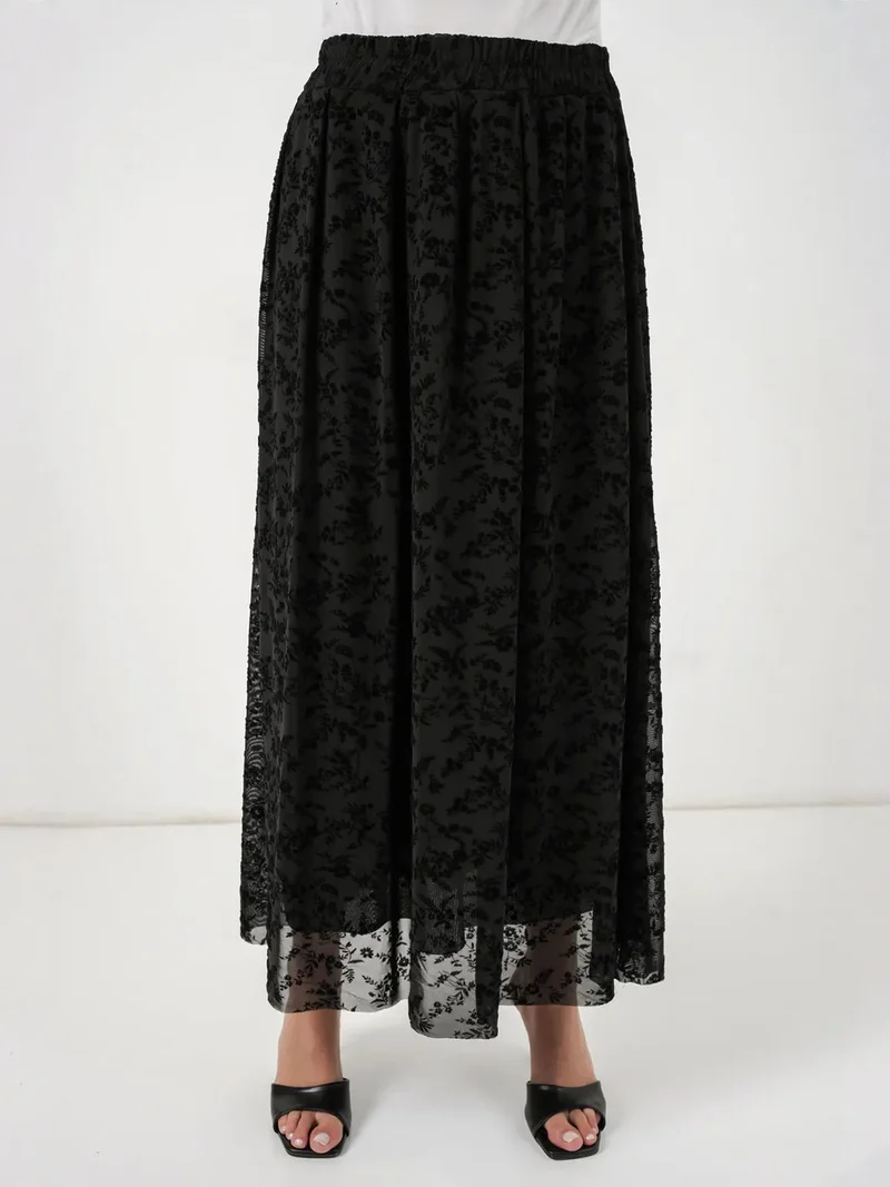 BIG DART BDART High Waist Floral Maxi Skirt