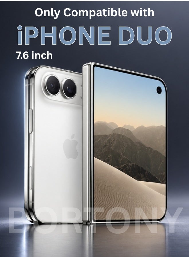 Bortony Iphone Duo Slim Shockproof Protective Case 7.6 Inch
