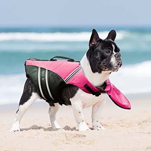 Mklhgty Dog Life Jacket, Reflective Dog Life Vest with Removable Neck Float High Buoyancy for Swimming and Boating, Ripstop Pet Safety Swimsuit Rescue Handle for Small Medium Large Dogs - Image 4