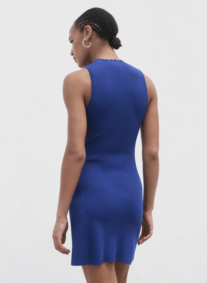 MANGO Short Knitted Dress