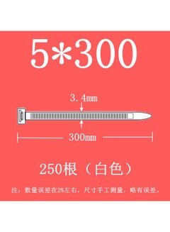 Bluejw 华达自锁式尼龙扎带塑料卡扣强力捆绑固定带束线带黑色扎线带批发  - Image 1