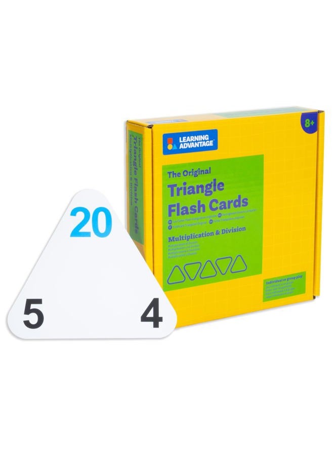 Learning Advantage The Original Triangle Flash Cards, Multiplication & Division - Image 1