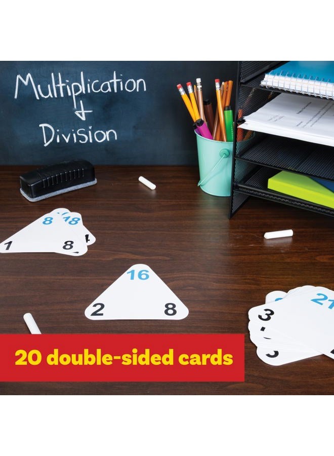 Learning Advantage The Original Triangle Flash Cards, Multiplication & Division - Image 2