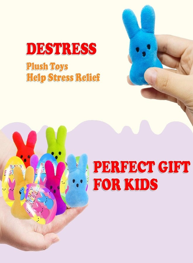 Holydeck 18 Pcs PreFilled Easter Eggs with Plush Bunny Toys Inside Perfect for Kids Girls Boys Easter Egg Fillers Hunt Easter Basket Stuffers Party Favors Gifts - Image 2