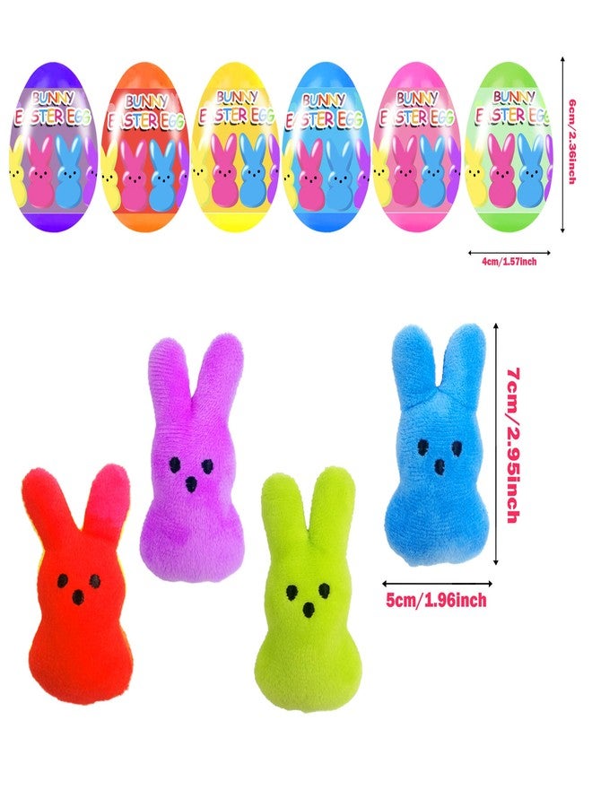 Holydeck 18 Pcs PreFilled Easter Eggs with Plush Bunny Toys Inside Perfect for Kids Girls Boys Easter Egg Fillers Hunt Easter Basket Stuffers Party Favors Gifts - Image 3
