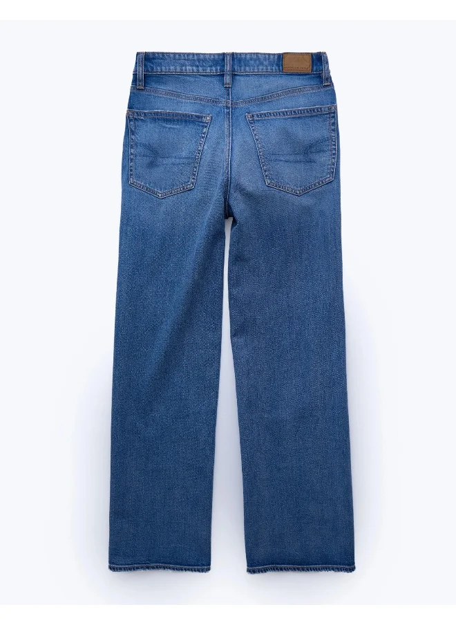 امريكان ايجل AE Strigid Super High-Waisted Baggy Wide-Leg Jean