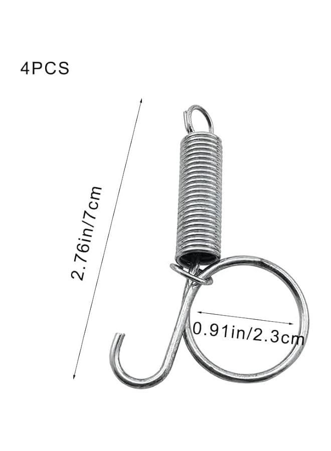 HOOKOR 4Pcs Spring Cage Latch,Multifunctional Cage Door Spring,Hook Metal Finger Spring,Latch Hook for Fixing Pet Cage Door - Image 2