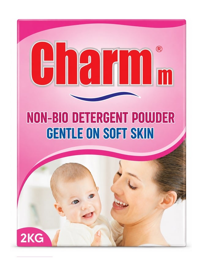 Charmm Non-Bio Detergent Powder 2kg - Gentle on Baby's Skin - Image 1
