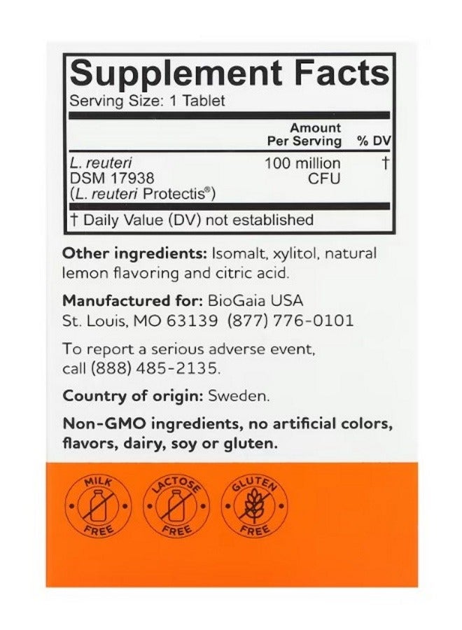 بيوجايا Protectis Kids Probiotic Supplement Lemon 30 Tablets - Image 2