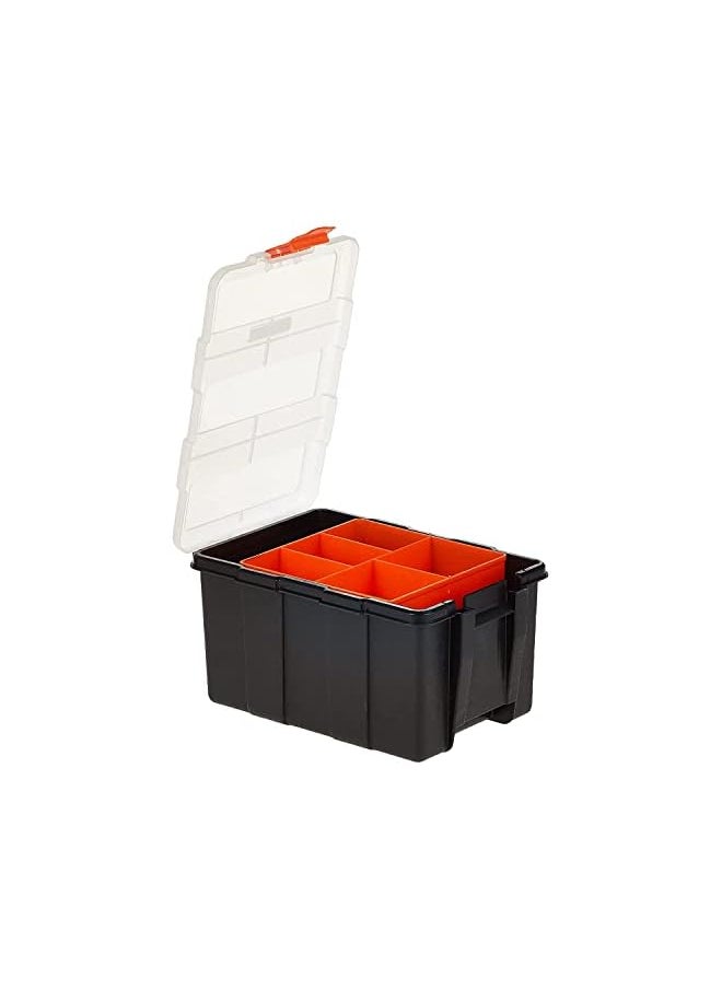 Tactix 4 In 1 Plastic Organizer Set Tool Box, Multicolor  - Image 4