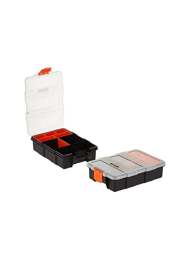 Tactix 4 In 1 Plastic Organizer Set Tool Box, Multicolor  - Image 3