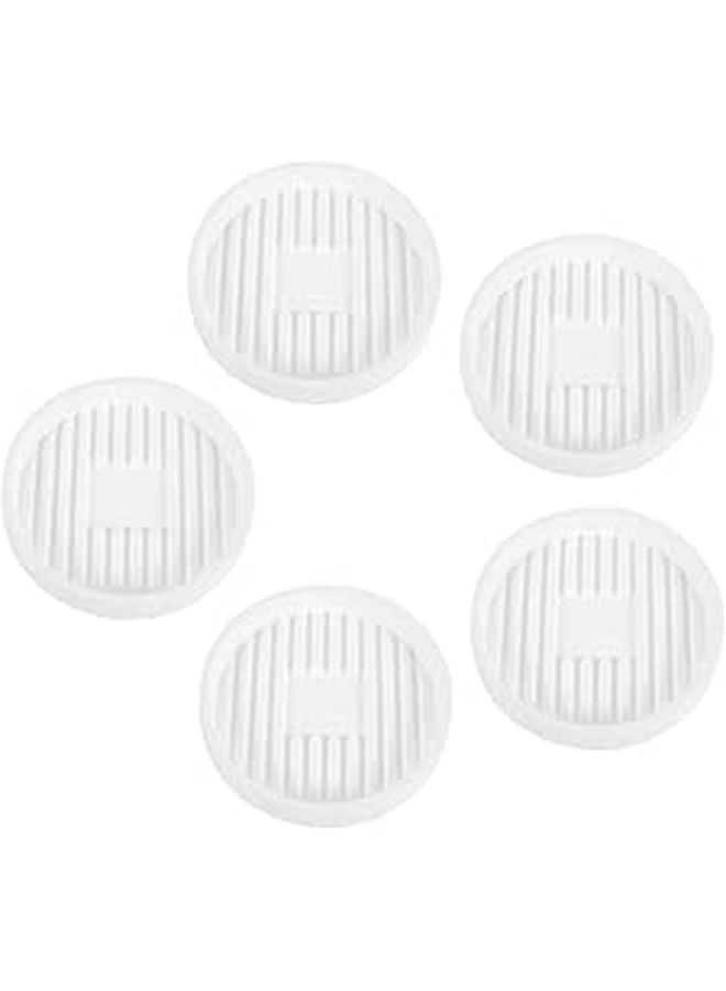 5 Pcs Round Plant Saucer Trays Thick Flower Pot Drip Tray Keeps Floors Clean For Potted Plants Bonsai Pots - Image 1