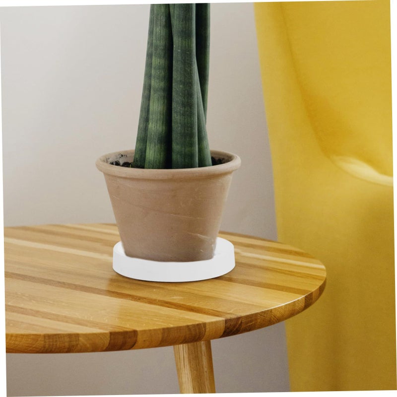 5 Pcs Round Plant Saucer Trays Thick Flower Pot Drip Tray Keeps Floors Clean For Potted Plants Bonsai Pots - Image 5