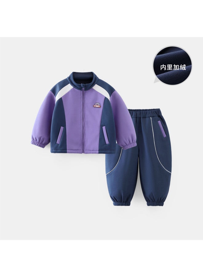 Boys' Sweatsuit Set Children's Spring/autumn Cardigan Baby Casual Girls' Sportswear Kindergarten Uniform - Image 5