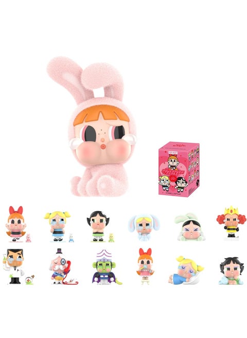 POP MART CRYBABY x Powerpuff Girls Series Figures, CRYBABY Blind Box Figures, Random Design Action Figures Collectible Toys Home Decorations, Holiday Birthday Gifts for Girls and Boys, Single Box