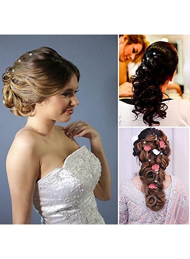 Belicia BELICIA 12 Pieces Rhinestone Crystal Twisters Set Spiral Hair Pin Silver Coil for Wedding, Bridal, Prom, Party and Special Occasion with Clear Container - Image 3