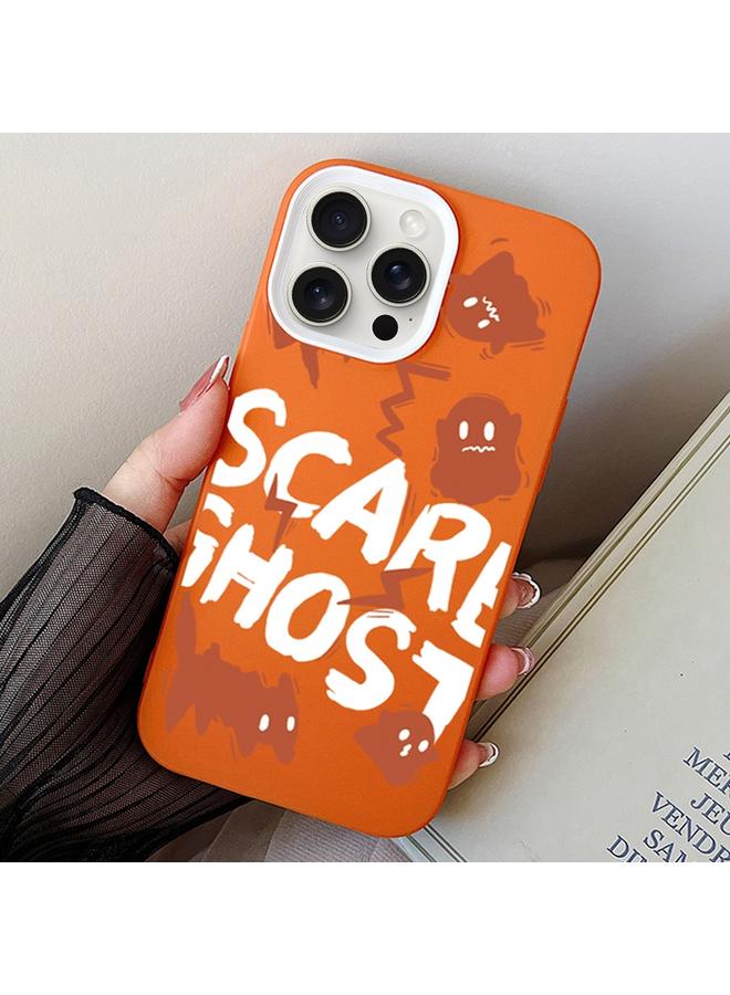اس-توب جراب لهاتف iPhone 15 Pro Max Scared Ghost PC Hybrid TPU - Image 1