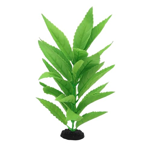 DVHEY 2-Pack 12 Inch Aquarium Silk Aquarium Plants, Artificial Plastic Plant for Small Tank, Goldfish, Fish Hides (Green A, 12 Inch) - Image 5